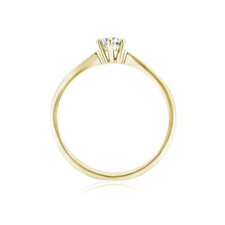 Prsteň s moissanitom 22062