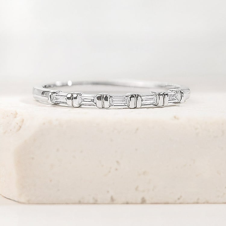 Eternity prsteň s lab-grown baguette diamantmi Emelia 156292