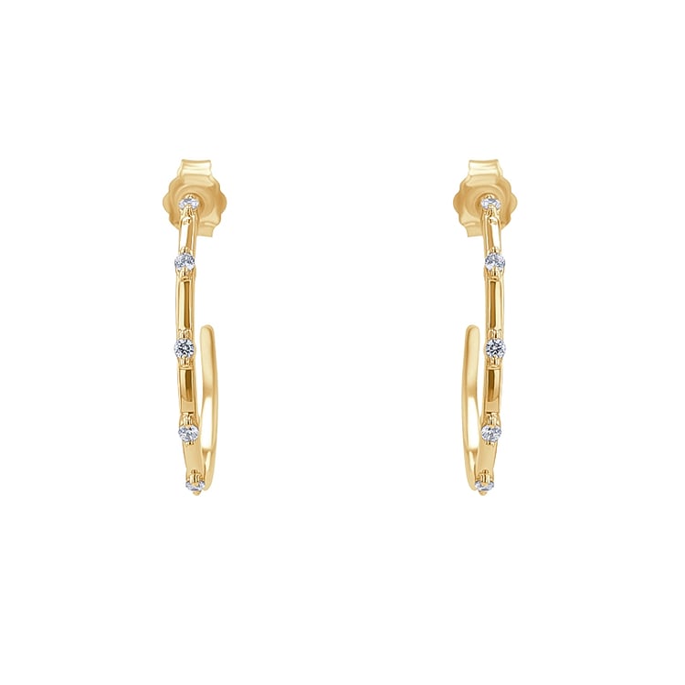 Kruhové náušnice s diamantmi Melita 134368