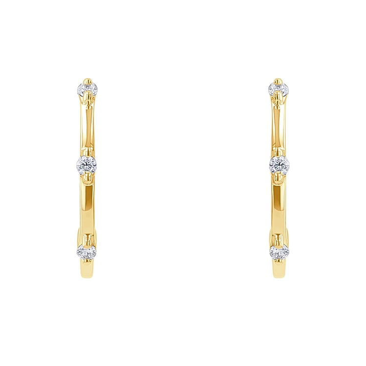 Kruhové náušnice s lab-grown diamantmi Odina 134404