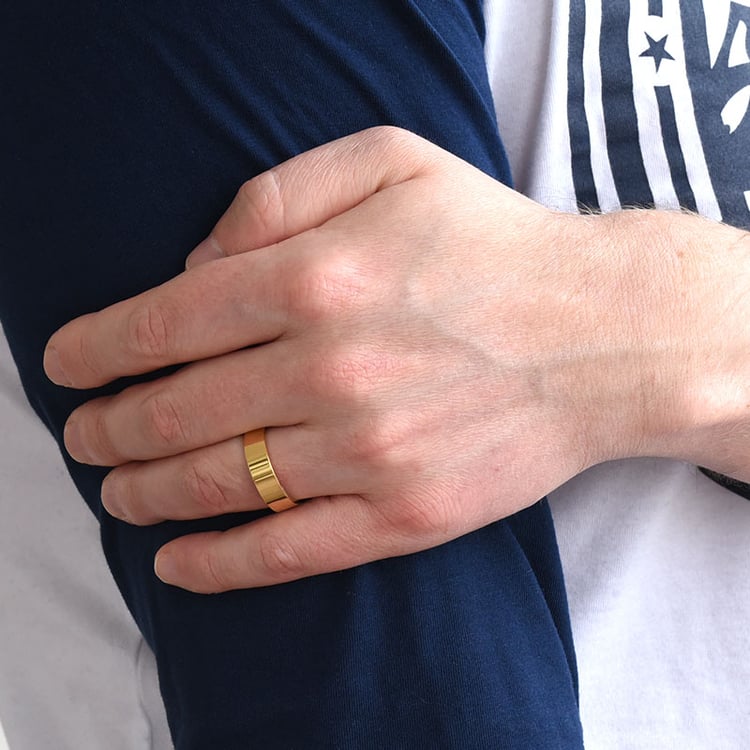 Pánský snubný prsteň 77728