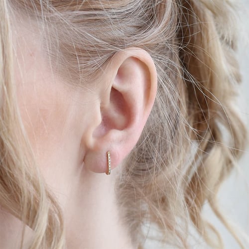 Minimalistické náušnice s diamantmi Kilian