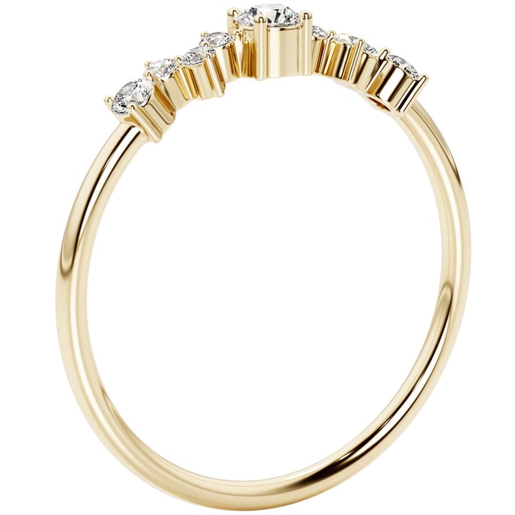 Cluster prsteň so žiarivými lab-grown diamantmi Percy 139811