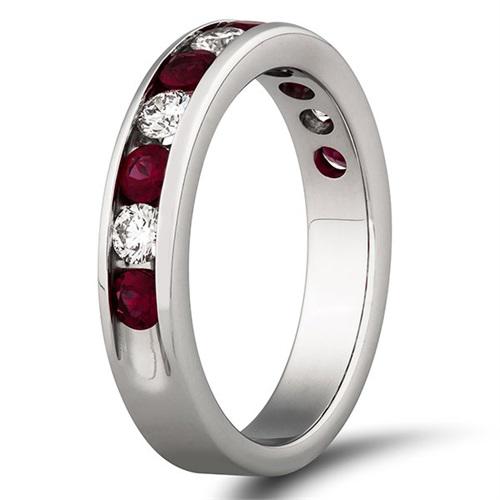 Rubínová obrúčka zo zlata 6400