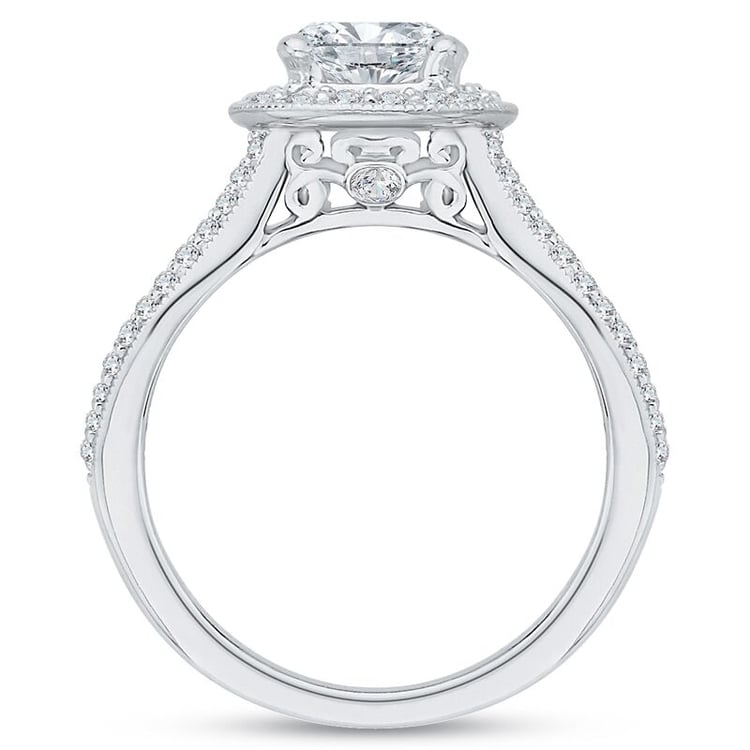 Zlatý zásnubný prsteň posiaty diamantmi 46288