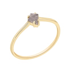 Minimalistický prsteň so salt and pepper diamantom Veljko