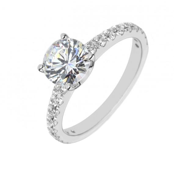 Platinový prsteň Pausi