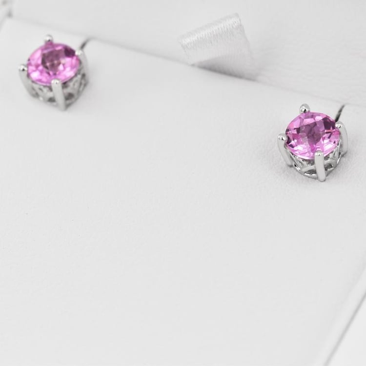 Strieborné zafírové náušnice 14795