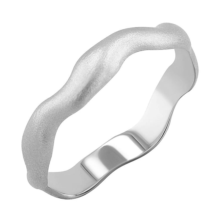 Matné vlnité svadobné obrúčky zo zlata Renny 128153