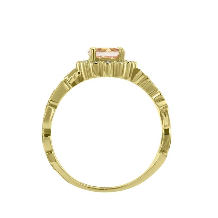 Prsteň z ružového zlata 6378