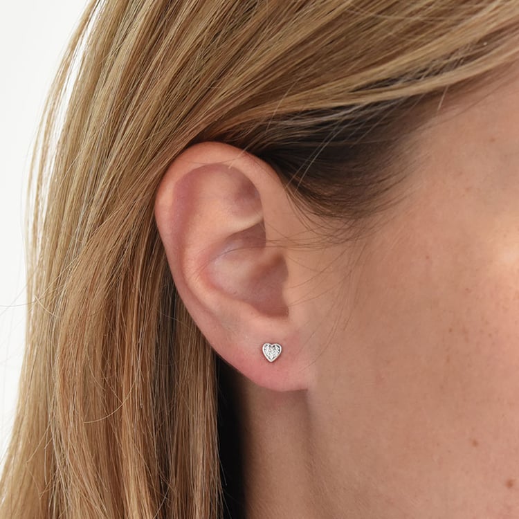 Zlaté srdiečka s diamantmi 85595