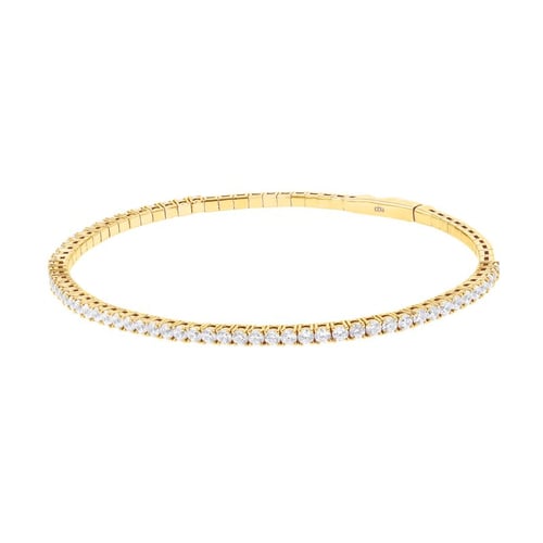 Zlatý flexi náramok s diamantmi Stiles
