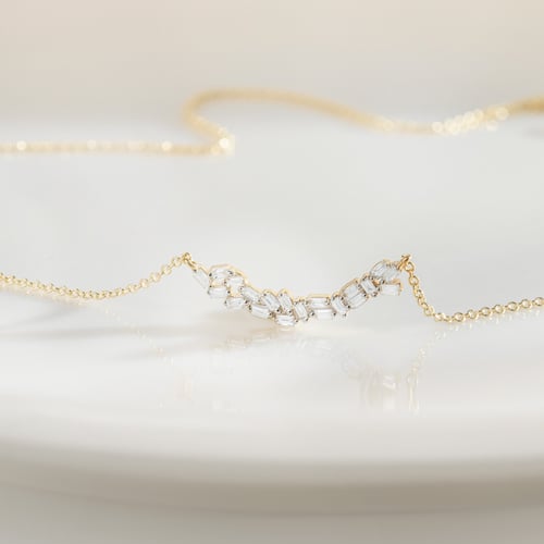 Zlatý náhrdelník s lab-grown diamantmi Darcy