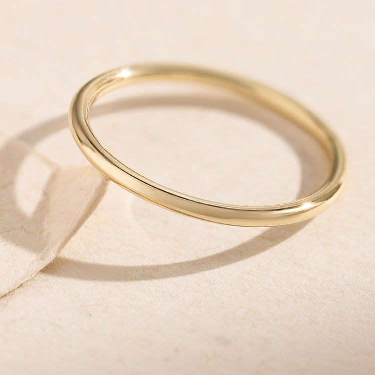 Zlaté minimalsitické snubné prstene Alays 157176