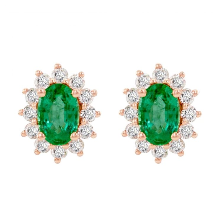 Náušnice z ružového zlata 36203