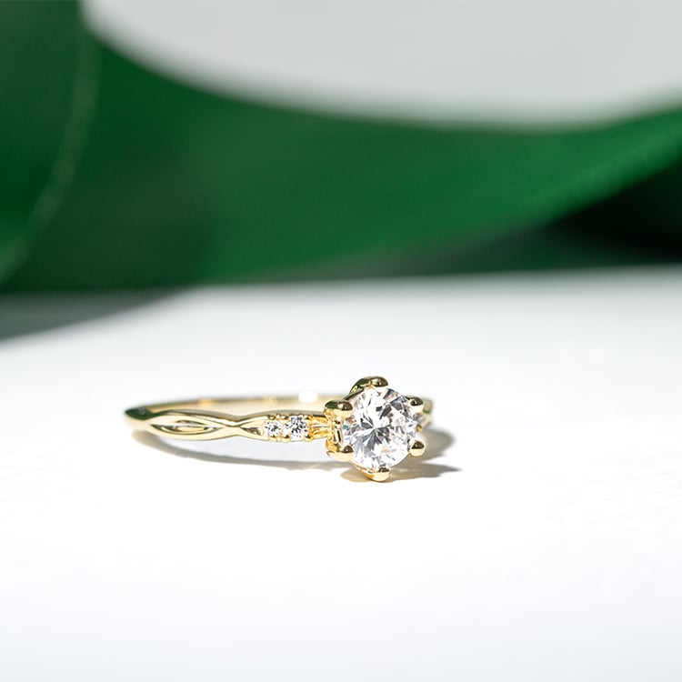 Zásnubný prsteň s 0.73ct IGI certifikovaným lab-grown diamantom Mileva 170627