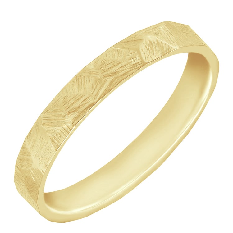 Tepané a škrabané snubné prstene so srdcom a diamantom Harri 106310