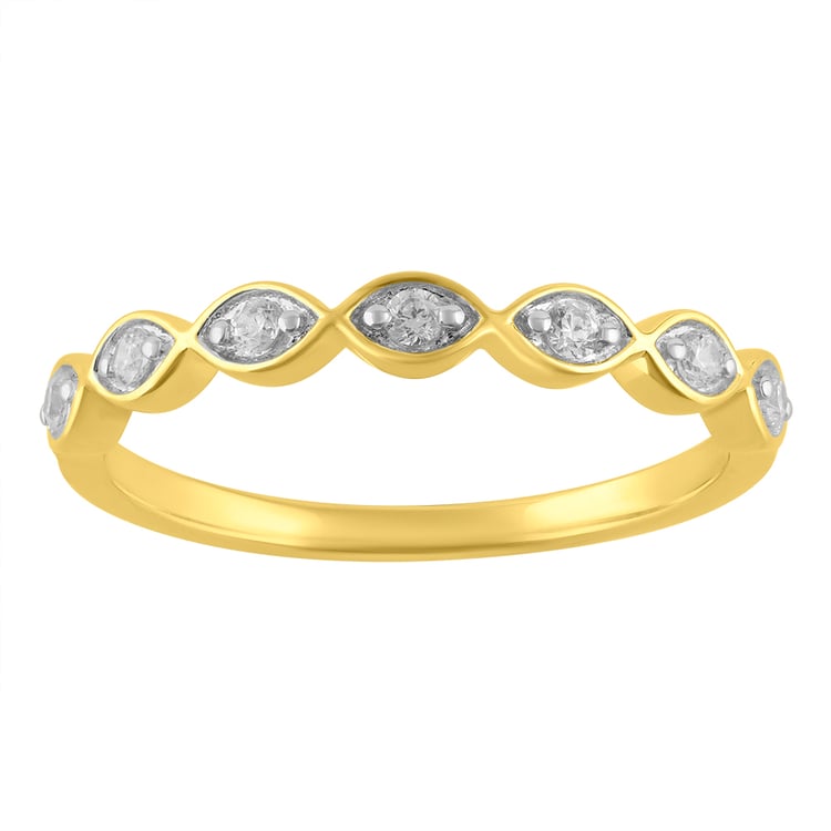 Zlatý prsteň s lab-grown diamantmi Evelyn