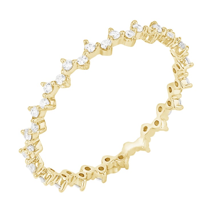 Diamantový eternity prsteň zo zlata 132670