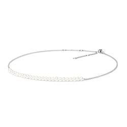 Strieborný náhrdelník s perlami Tanya