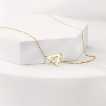 Zlatý náhrdelník v tvare trojuholníka AirTriangle