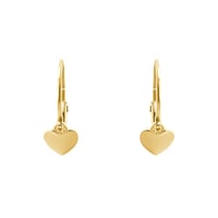 Zlaté detské náušnice so srdiečkami Joia
