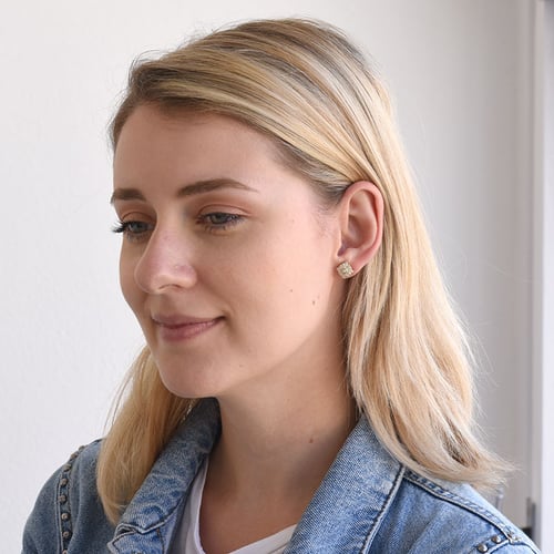 Zlaté náušnice plné diamantov Melveen