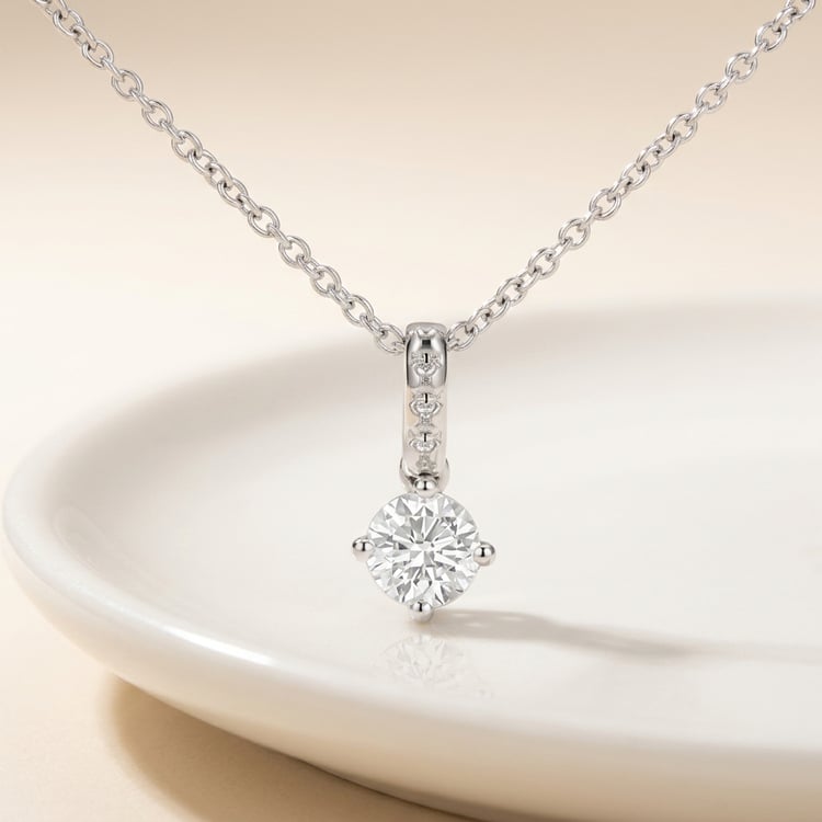 Romantický prívesok s lab-grown diamantom Nancy 171429