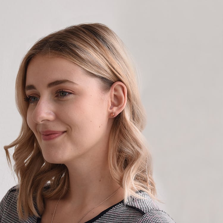 Náušnice z růžového zlata 70267