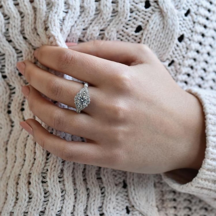 Zásnubný prsteň s diamantmi 40267