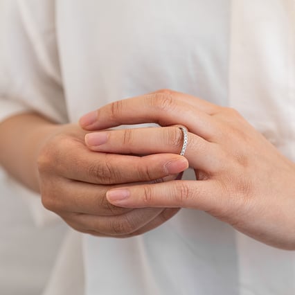 Eternity prsteň s 1.75mm lab-grown diamantmi Milana