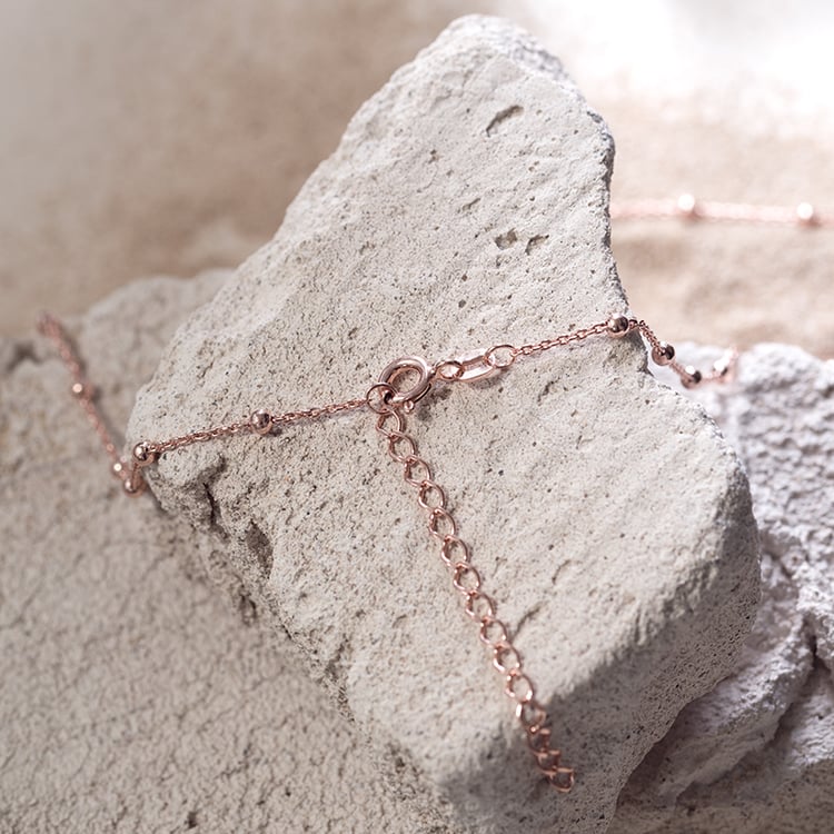 Retiazka s guličkami 45 cm zo striebra 124444