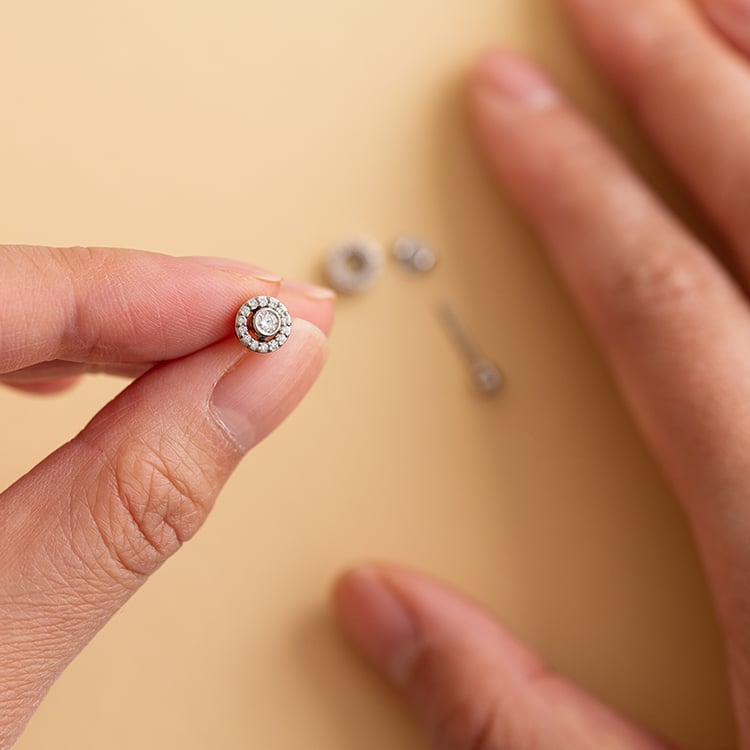 Náušnice 2v1 s diamantmi Marisa 120749