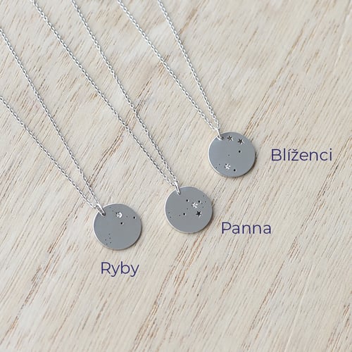 Zlatý prívesok so súhvezdím a diamantom Meri