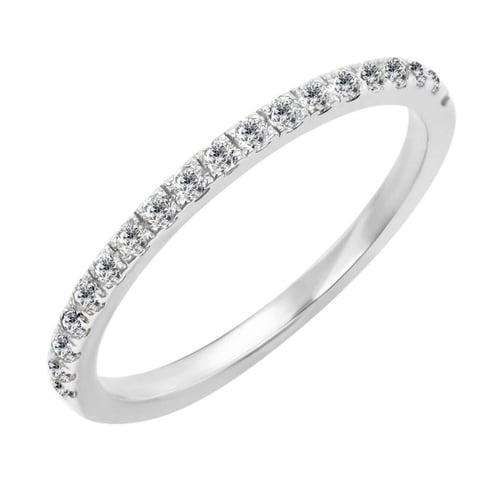 Eternity prsteň s lab-grown diamantmi a pánsky pologuľatý prsteň Amine