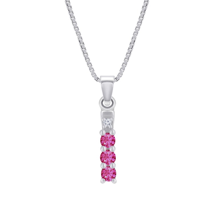 Prívesok s ružovými topásmi