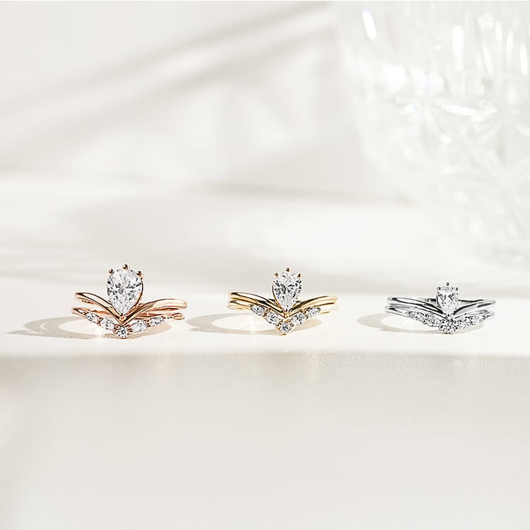 Originálny zásnubný set prsteňov s lab-grown diamantmi 156084