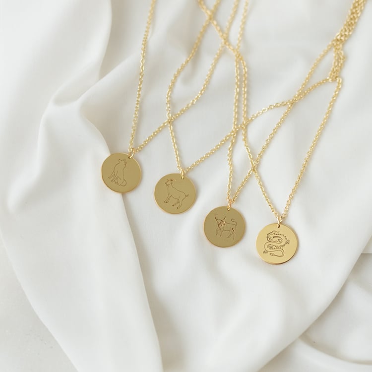 Personalizovaný náhrdelník Čínske znamenie zverokruhu 135223