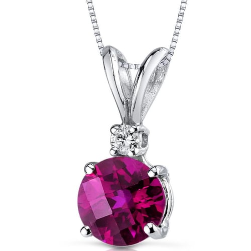 Zlatý rubínový prívesok s diamantom Endora