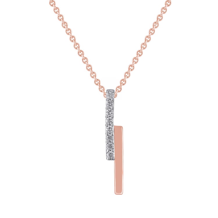 Zlatý prívesok s lab-grown diamantmi Katie 163238