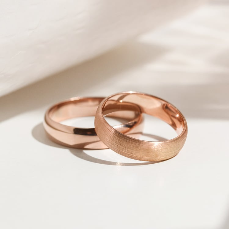 Komfortné svadobné obrúčky zo zlata 157027