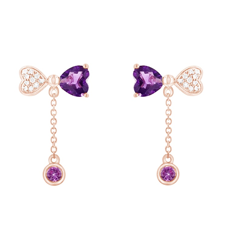 Náušnice s drahokamami a diamantmi