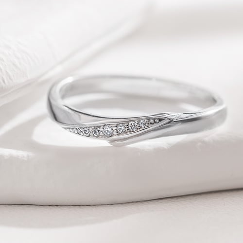 Prsteň z bieleho zlata s lab-grown diamantmi Maiara