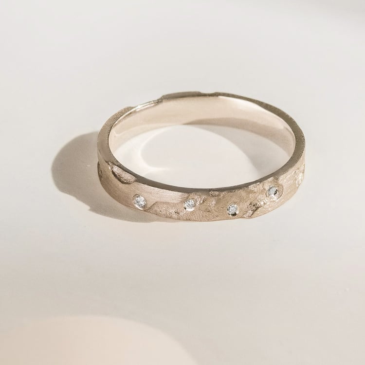 Svadobné obrúčky s ručne rytým povrchom Cley 166263