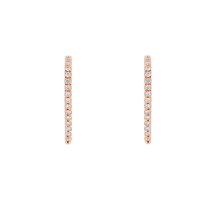 Diamantové náušnice v tvare srdca Leticia 110491