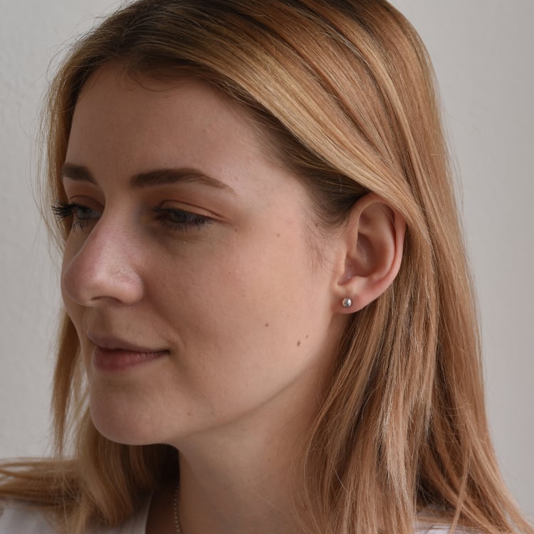 Zlaté náušnice guličky 63094