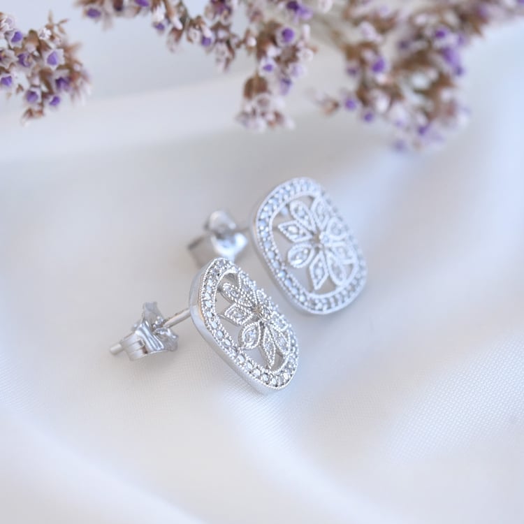 Zlaté náušnice s diamantmi 81312