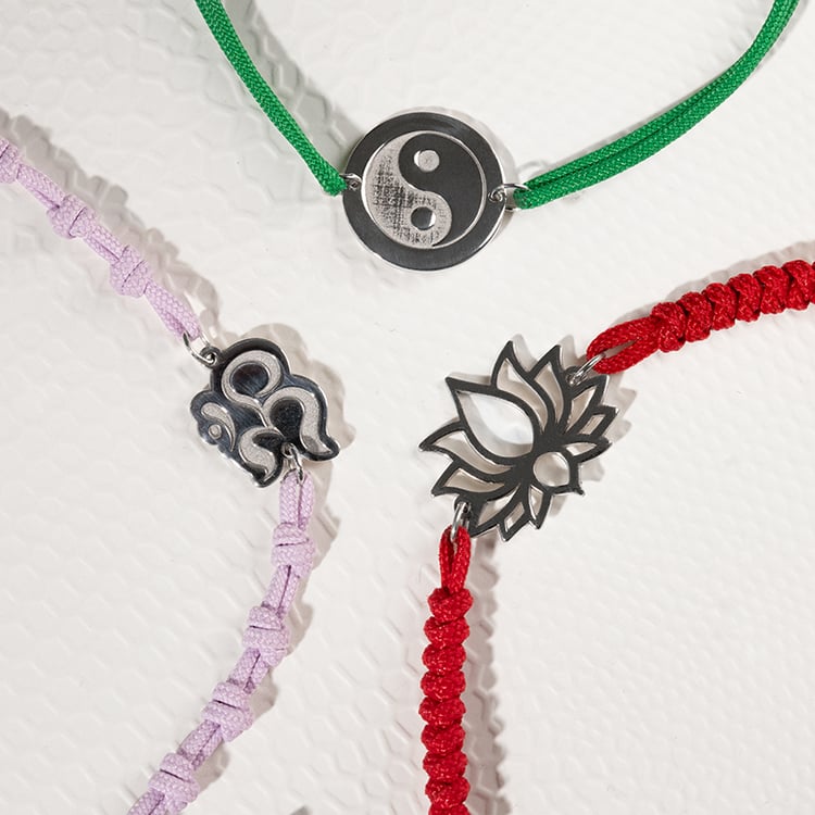 Povrázkový joga náramok Lotosový kvet 133862