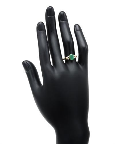 Zlatý prsteň so smaragdom 55105