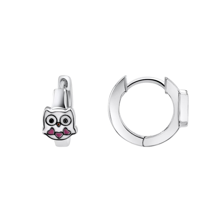 Strieborné detské náušnice so sovičkami 139902